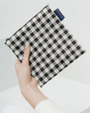 Black Gingham Baggu