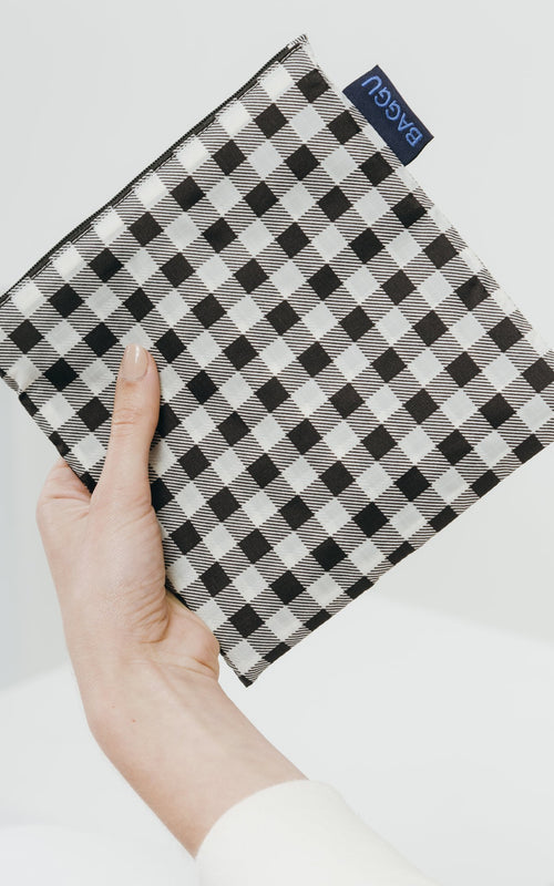 Black Gingham Baggu