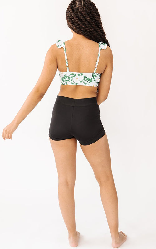 Black High-Waist Boy Short