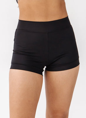 Black High-Waist Boy Short