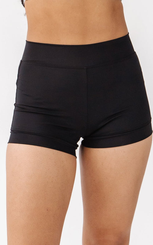 Black High-Waist Boy Short