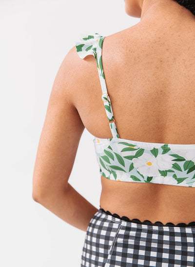 Blossoms Ruffle Bralette - XXS