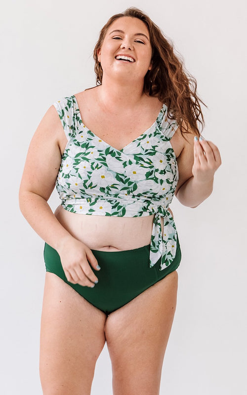 Blossoms Cap Sleeve Crop