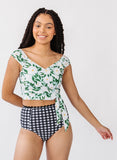 Blossoms Cap Sleeve Crop
