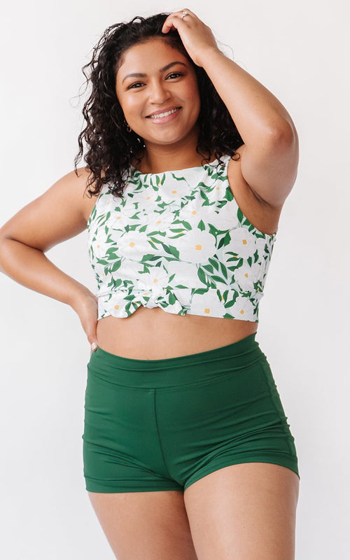 Blossoms Knotted Crop