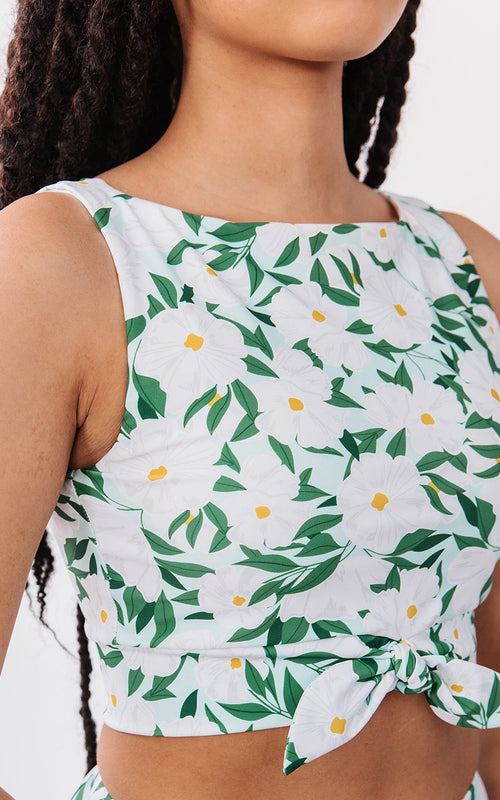 Blossoms Knotted Crop