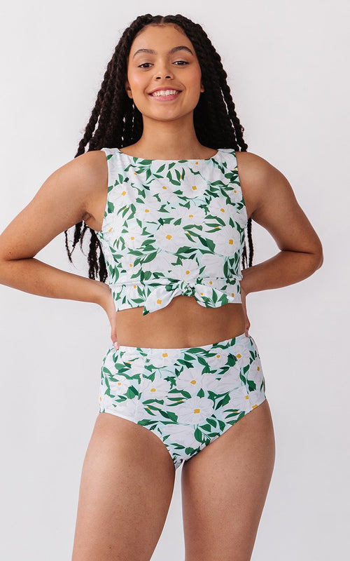 Blossoms Knotted Crop