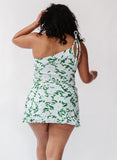 Blossoms One-Shoulder Tankini Top