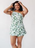 Blossoms One-Shoulder Tankini Top