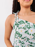 Blossoms One-Shoulder Tankini Top