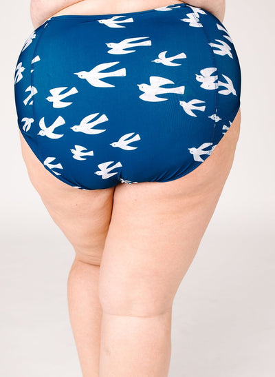 Birds High-Waist Bottom - X-SMALL
