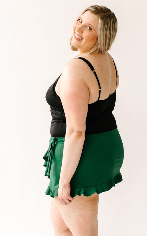 Black Mesh Tankini Top