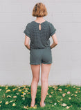 Black Stripe Romper