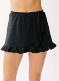 Black Ruffle Skirt w/ Bottoms