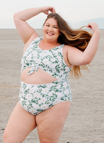 Blossoms Knotted One-Piece - XXS