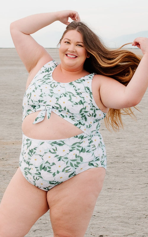 Blossoms Knotted One-Piece