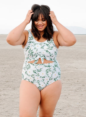 Blossoms Knotted One-Piece