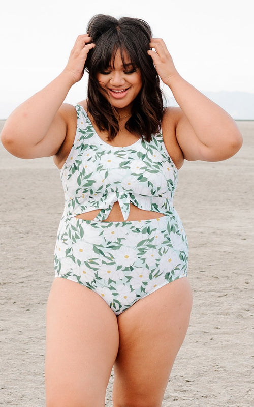 Blossoms Knotted One-Piece