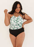 Blossoms Cinch-Neck Tankini