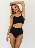 Black Ultra High-Waist Bottom