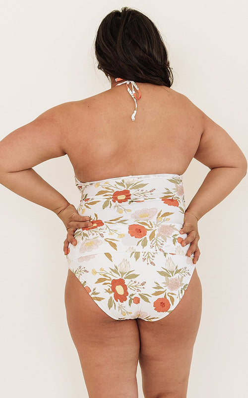Chloe Cinch-Neck Tankini