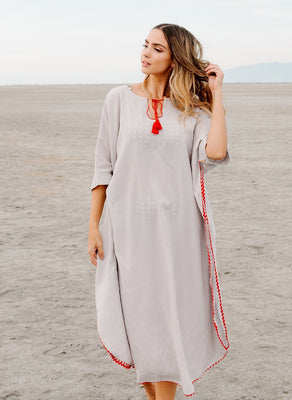 Red Tassel Cover-Up