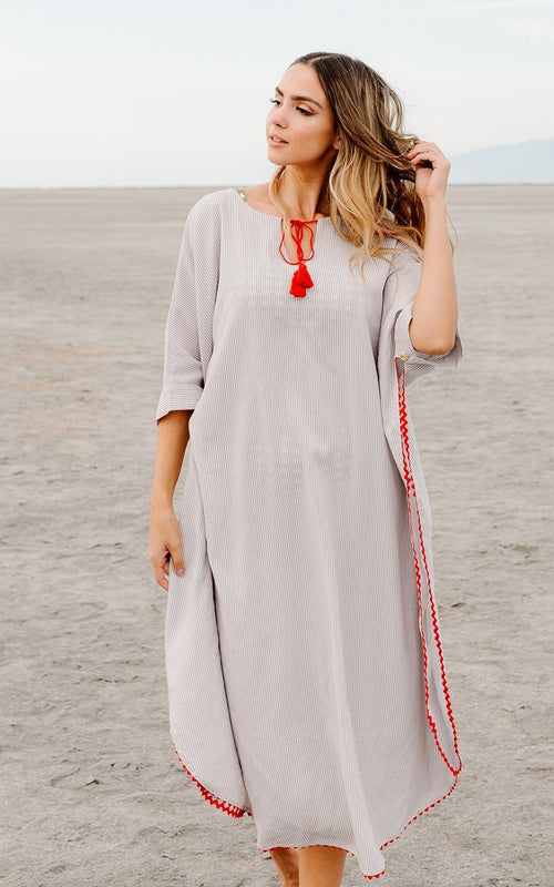 Red Tassel Cover-Up
