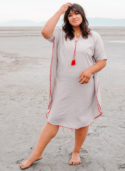 Red Tassel Cover-Up - S/M
