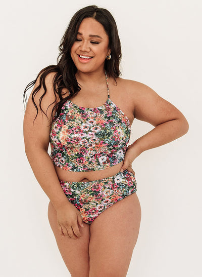 Crayon Floral Cinch Crop - XXS