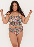 Crayon Floral Cinch Crop