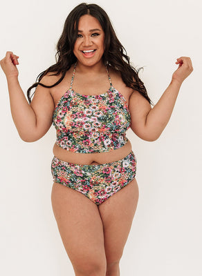 Crayon Floral Cinch Crop