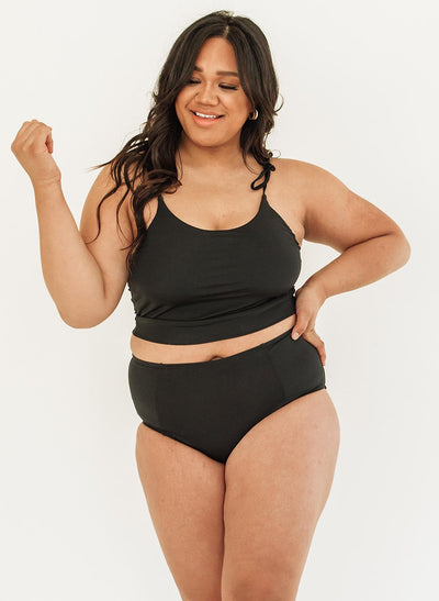 Black High-Waist Bottom - XXS