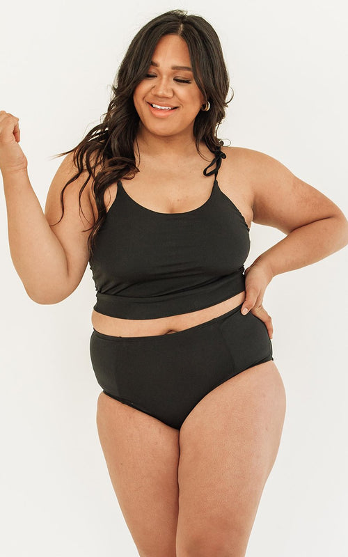 Black High-Waist Bottom