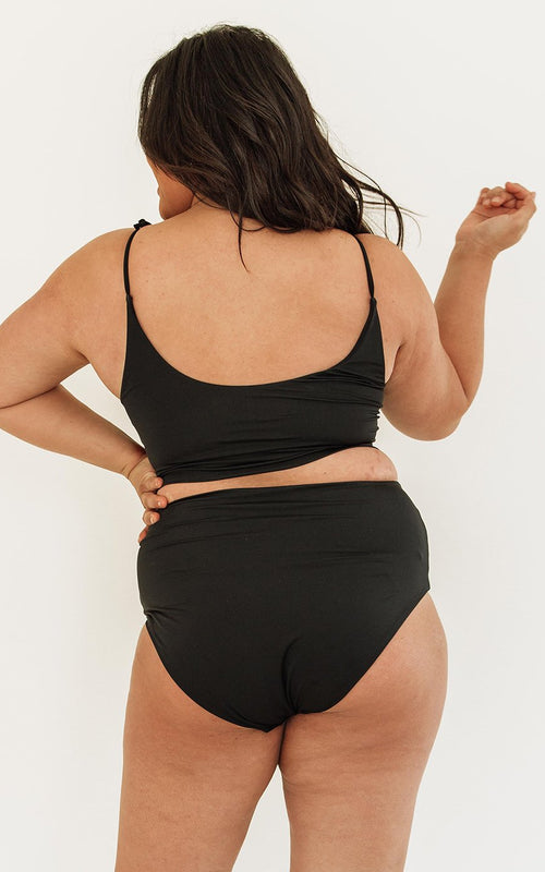 Black Ultra High-Waist Bottom