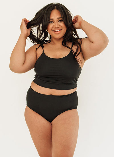 Black Ultra High-Waist Bottom - XXS