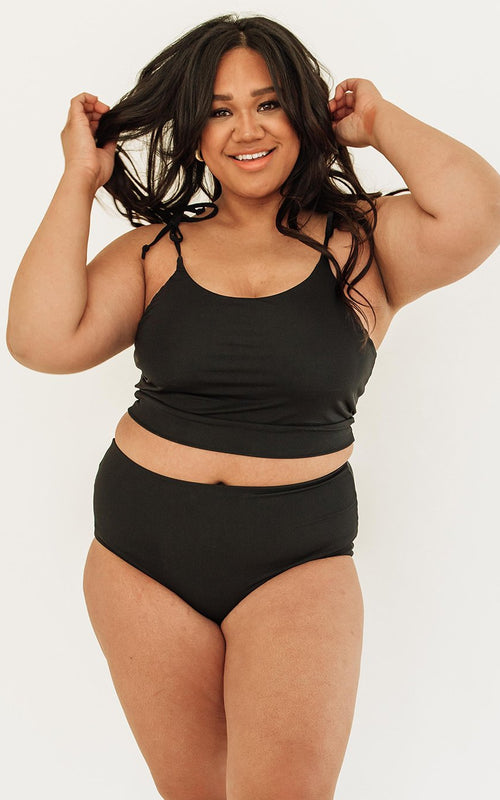 Black Ultra High-Waist Bottom