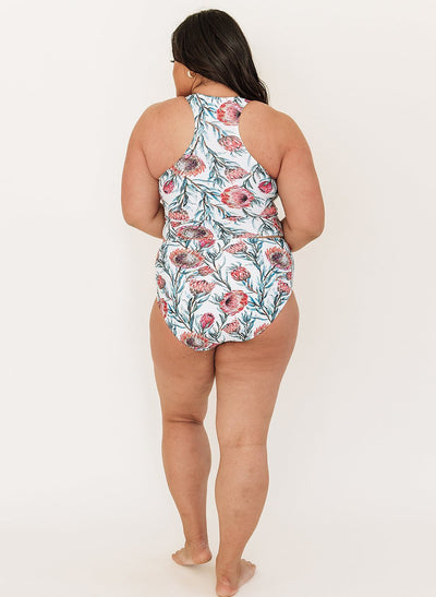 Desert Floral Racer-Back Crop - XXS