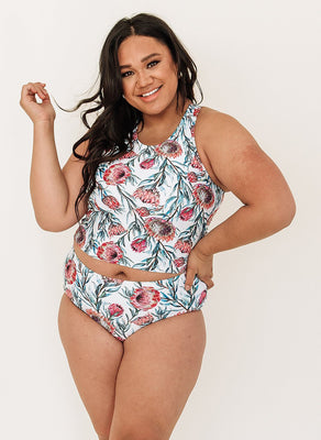 Desert Floral Racer-Back Crop