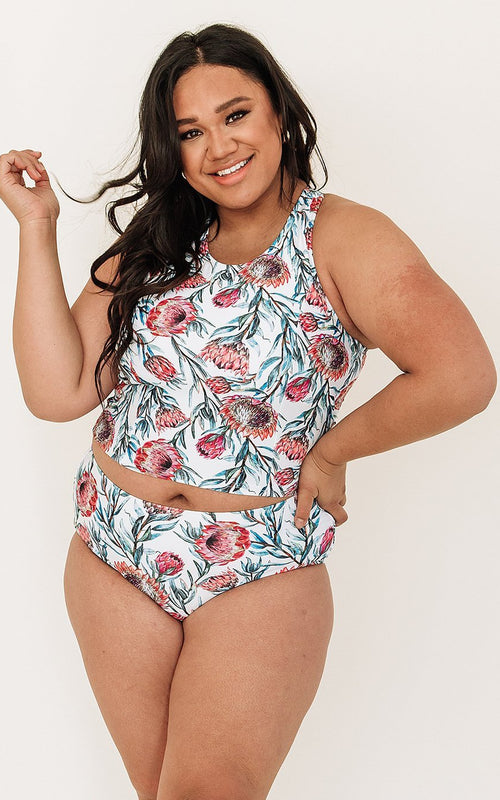 Desert Floral Racer-Back Crop