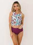 Desert Floral Racer-Back Crop