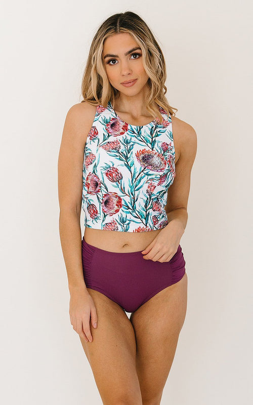Desert Floral Racer-Back Crop