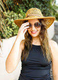 Black Double-Cinch Tankini Top