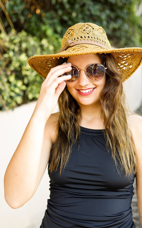 Black Double-Cinch Tankini Top