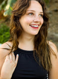 Black Double-Cinch Tankini Top