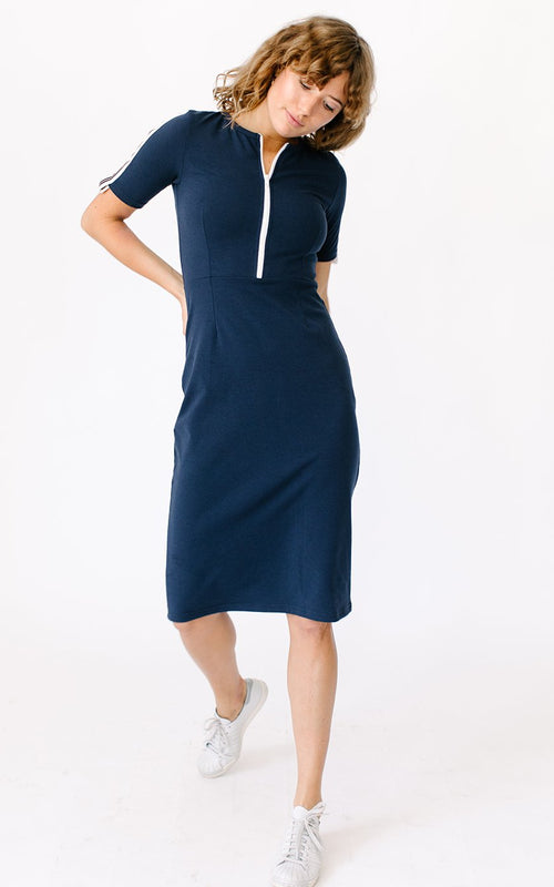 Midi Zipper Dress