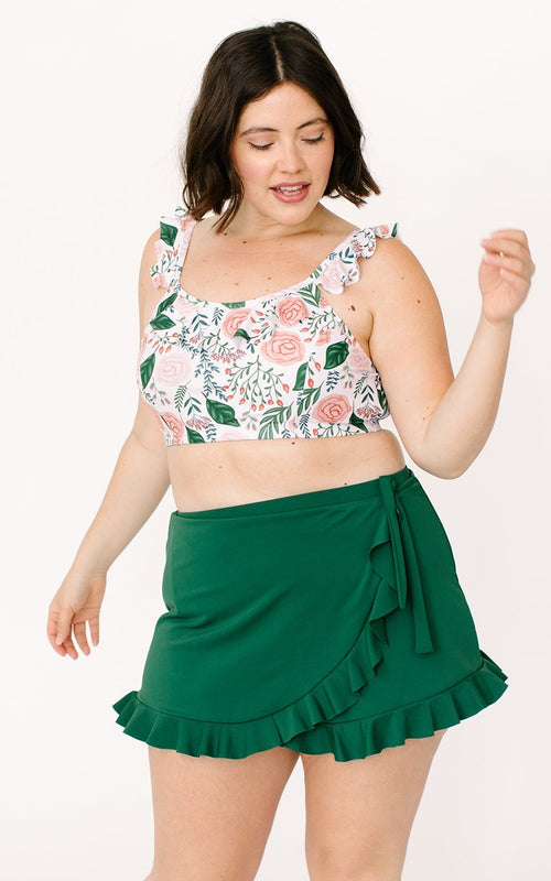 Forest Ruffle Skirt w/ Bottoms