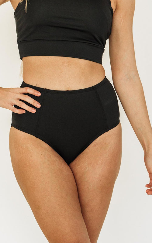 Black High-Waist Bottom