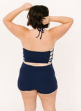 Midnight High-Neck Crop