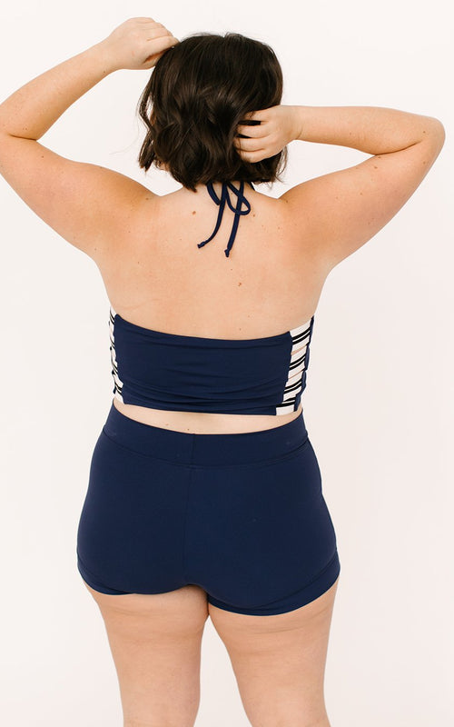 Midnight High-Neck Crop