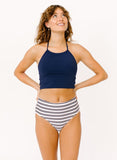 Striped Mid-Waist Bottom